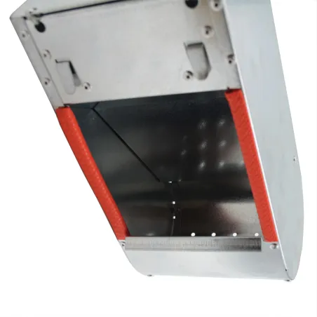 Mangeoire trémie acier galva 1 compartiment à l'unité 25x12x11cm