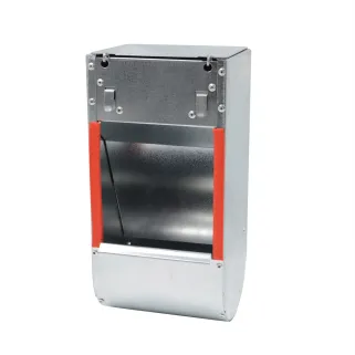 Mangeoire trémie acier galva 1 compartiment à l'unité 25x12x11cm