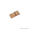 Lot de 10 Tapettes à souris en bois 4,8 X 9,7 cm réutilisable