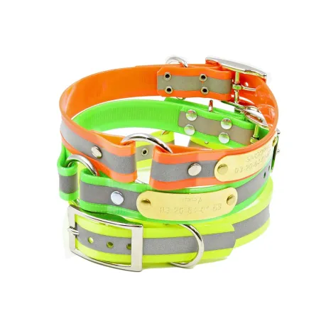 Collier à graver sur plaque fluo BIOGOLD REFLECTIVE 3 coul. 3 tailles