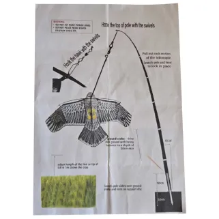 Cerf-Volant Effaroucheur Anti-Oiseaux Protection Cultures Jardin