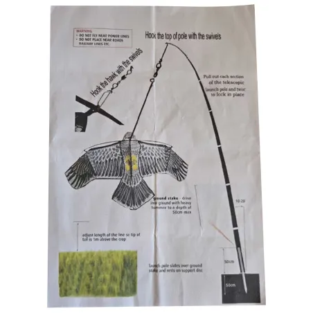 Cerf-Volant Effaroucheur Anti-Oiseaux Protection Cultures Jardin