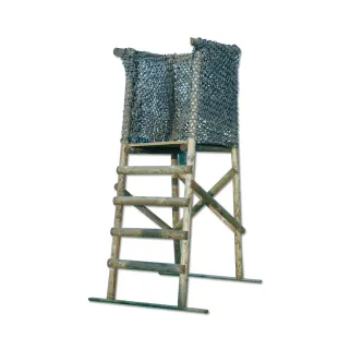Lot de 10 Mirador sde battue Sologne en bois, hauteur du plancher 1,40m