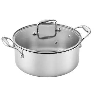 Faitout Ø 24 cm Lumia Tri-Ply 2,5mm Acier 18/10 avec Couvercle