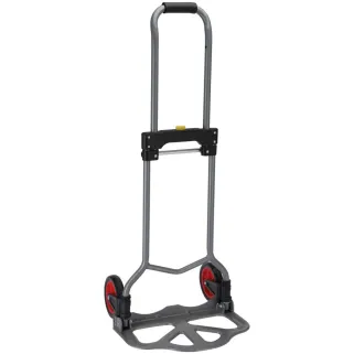 Chariot pliable acier 60kg 80x385x710mm plaque 386x240mm