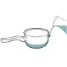 Casserole bain marie inox 18/0 Ø16cm h9.5cm tous feux Casserole bain marie inox 18/0 Ø16cm h9.5cm tous feux