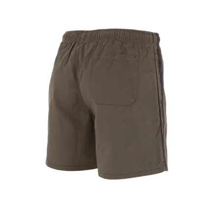 Short Flottant Kaki-Noir 100% Coton 3 Poches Taille Élastique Short Flottant Kaki-Noir 100% Coton 3 Poches Taille Élastique