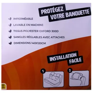 Housse protection voiture Oxford 300D Banquette arrière