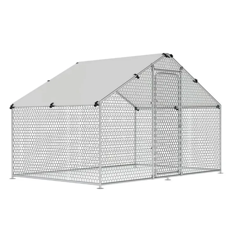 Enclos à volailles 6 m² avec toit étanche et cadre renforcé Enclos à volailles 6 m² avec toit étanche et cadre renforcé