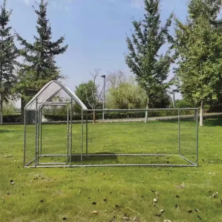 Enclos à volailles 3x1x1,5 m avec bâche | Robuste et pratique