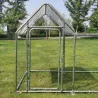 Enclos à volailles 3x1x1,5 m avec bâche | Robuste et pratique