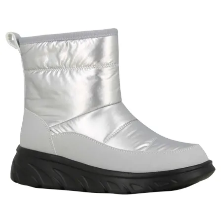 Bottines femme fourrées gris argent taille 36 à 41