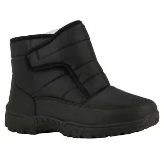 Bottines femme noires fourrées à scratch du 36 au 41