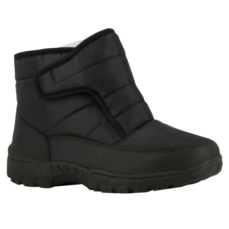 Bottines femme noires fourrées à scratch du 36 au 41 Bottines femme noires fourrées à scratch du 36 au 41