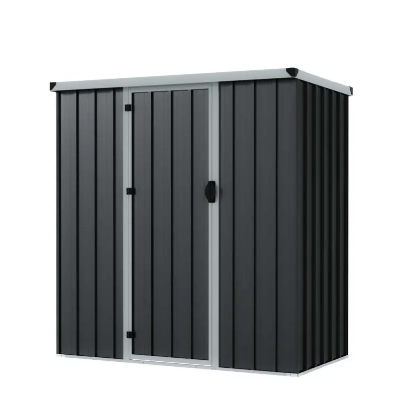 Abri de jardin métal compact 1,40 m² porte battante acier