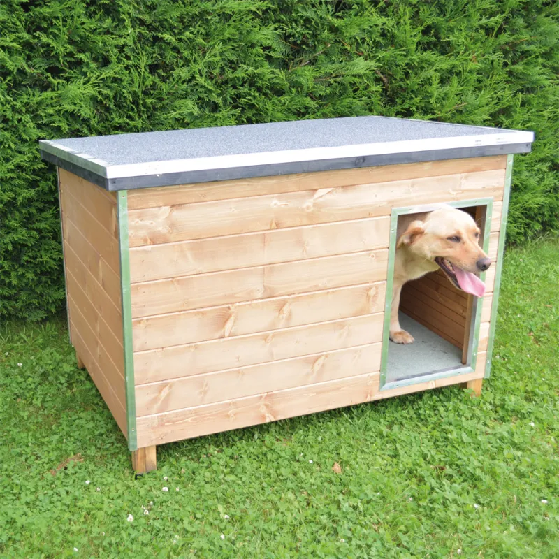 Niche en bois pour chien taille L 118 x 85 x 85(h)cm Niche en bois pour chien taille L 118 x 85 x 85(h)cm
