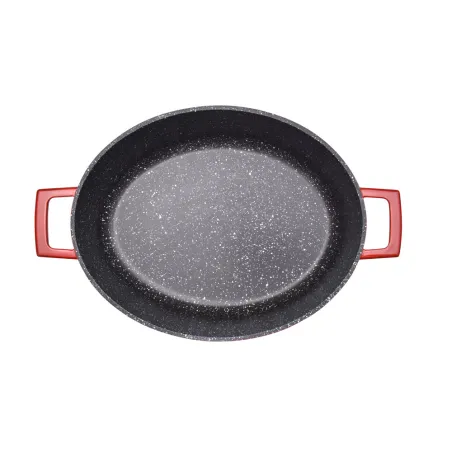 Cocotte en fonte rouge tous feux diamètre 34 capacité 5,3 L Cocotte en fonte rouge tous feux diamètre 34 capacité 5,3 L