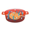 Cocotte en fonte rouge tous feux diamètre 34 capacité 5,3 L Cocotte en fonte rouge tous feux diamètre 34 capacité 5,3 L