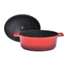 Cocotte en fonte rouge tous feux diamètre 34 capacité 5,3 L Cocotte en fonte rouge tous feux diamètre 34 capacité 5,3 L