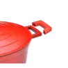 Cocotte en fonte rouge tous feux diamètre 34 capacité 5,3 L Cocotte en fonte rouge tous feux diamètre 34 capacité 5,3 L