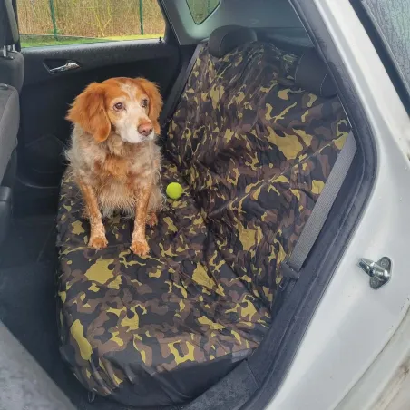 Set Housses de Voiture toile polyester noire et mousse Camo CE Set Housses de Voiture toile polyester noire et mousse Camo CE