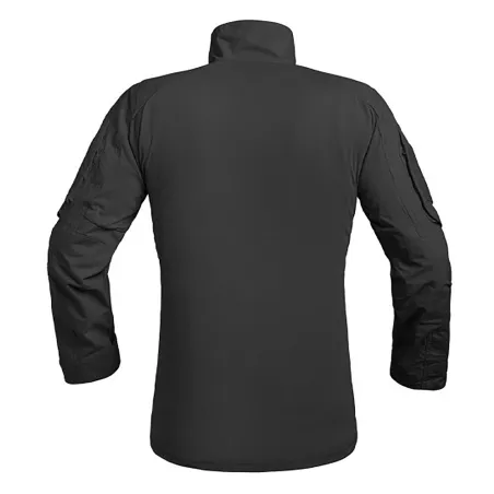 Chemise Ubas Fighter col montant zip coton polyester noir M à 3XL