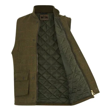 Gilet Walker and Hawkes Barington Shooting Vert Laine