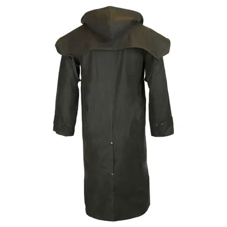 Manteau long Walker and Hawkes Waxstock Vert 
