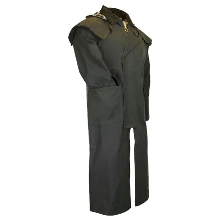 Manteau long Walker and Hawkes Waxstock Vert 