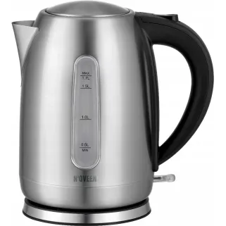 Bouilloire grande capacité anti calcaire prise UE 2000W inox 1,7L