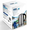 Bouilloire grande capacité anti calcaire prise UE 2000W inox 1,7L Bouilloire grande capacité anti calcaire prise UE 2000W inox 1,7L
