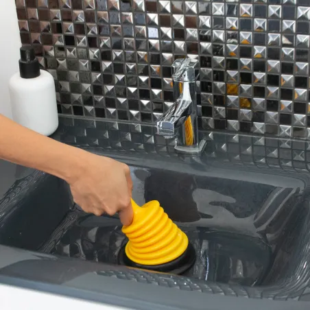 Mini ventouse canalisation débouchoir compact pour éviers lavabos