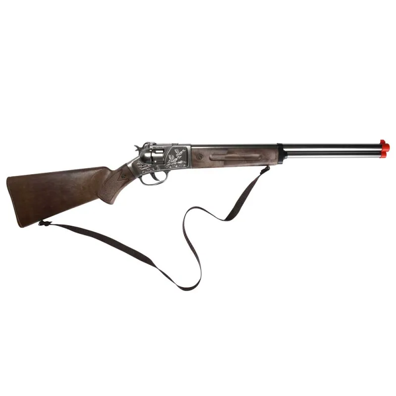 Fusil Cowboy Rifle Enfant Barillet 12 Coups métal