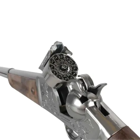 Fusil Cowboy Rifle Enfant Barillet 12 Coups Crosse Imitation Bois