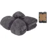 Plaid polaire gris 130x170 cm | Chaud, doux et pratique