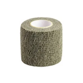 Bande auto-agrippante kaki 5 cm x 4,5 m | Réutilisable et résistante