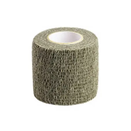 Bande auto-agrippante kaki 5 cm x 4,5 m | Réutilisable et résistante