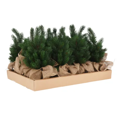 Sapin de Noël artificiel pot jute 19x19x30cm 315g 41 pointes