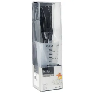 Kit Pâtisserie 4 Pièces Pichet 500ml Fouet Spatule Pinceau