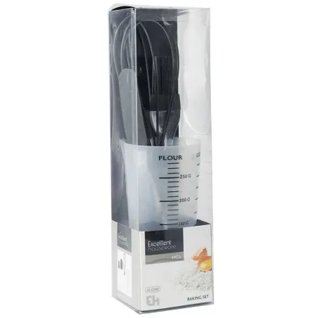 Kit Pâtisserie 4 Pièces Pichet 500ml Fouet Spatule Pinceau