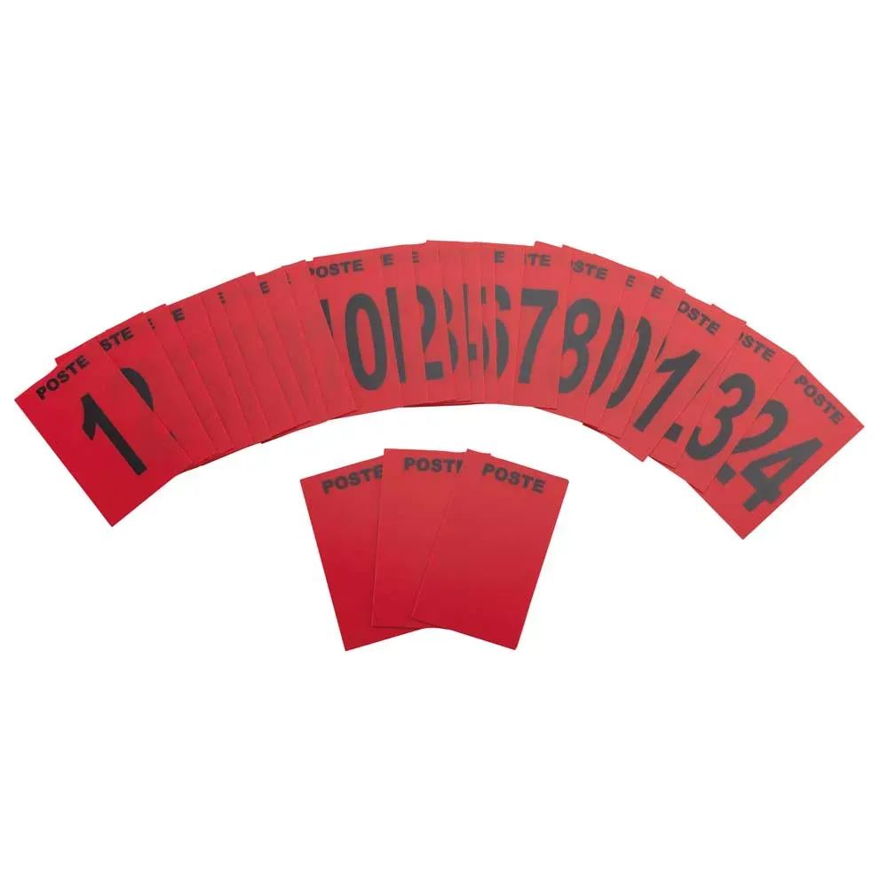 Jetons en plastique paquet de 250 - Rouge