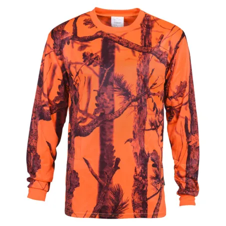 T-shirt Ghost Camo Manches Longues 100% Polyester Col Rond T-shirt Ghost Camo Manches Longues 100% Polyester Col Rond