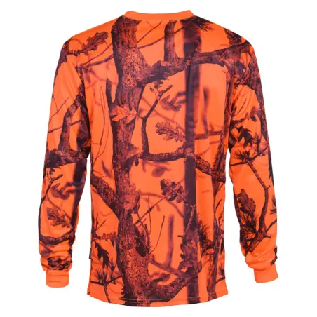 T-shirt Ghost Camo Manches Longues 100% Polyester Col Rond