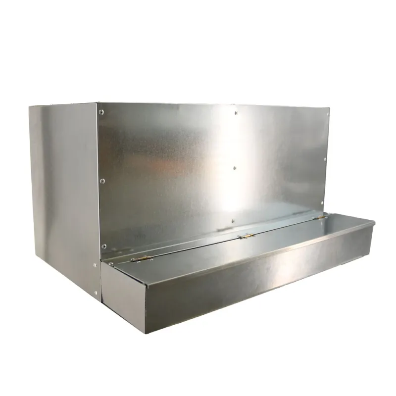 Pondoir galvanisé ramassage extérieur 2 cases Pondoir galvanisé ramassage extérieur 2 cases