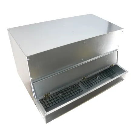 Pondoir galvanisé ramassage extérieur 2 cases Pondoir galvanisé ramassage extérieur 2 cases