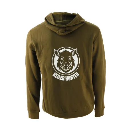 Sweat Keiler Hunter kaki 50% coton 280g/m² logo 3 Sweat Keiler Hunter kaki 50% coton 280g/m² logo 3