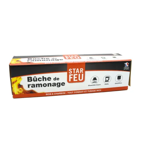 Bûche de ramonage nettoyage et entretien cheminée Bûche de ramonage nettoyage et entretien cheminée