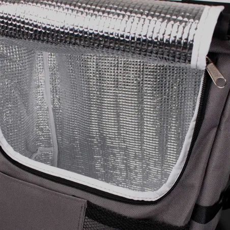 Chaise pliante sac isotherme fermeture zippée 21L assise 29x29cm Chaise pliante sac isotherme fermeture zippée 21L assise 29x29cm