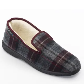 Chaussons Polaine bordeaux – charentaise fourrée Airplum Made in France