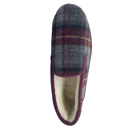 Chaussons Polaine bordeaux – charentaise fourrée Airplum Made in France Chaussons Polaine bordeaux – charentaise fourrée Airplum Made in France